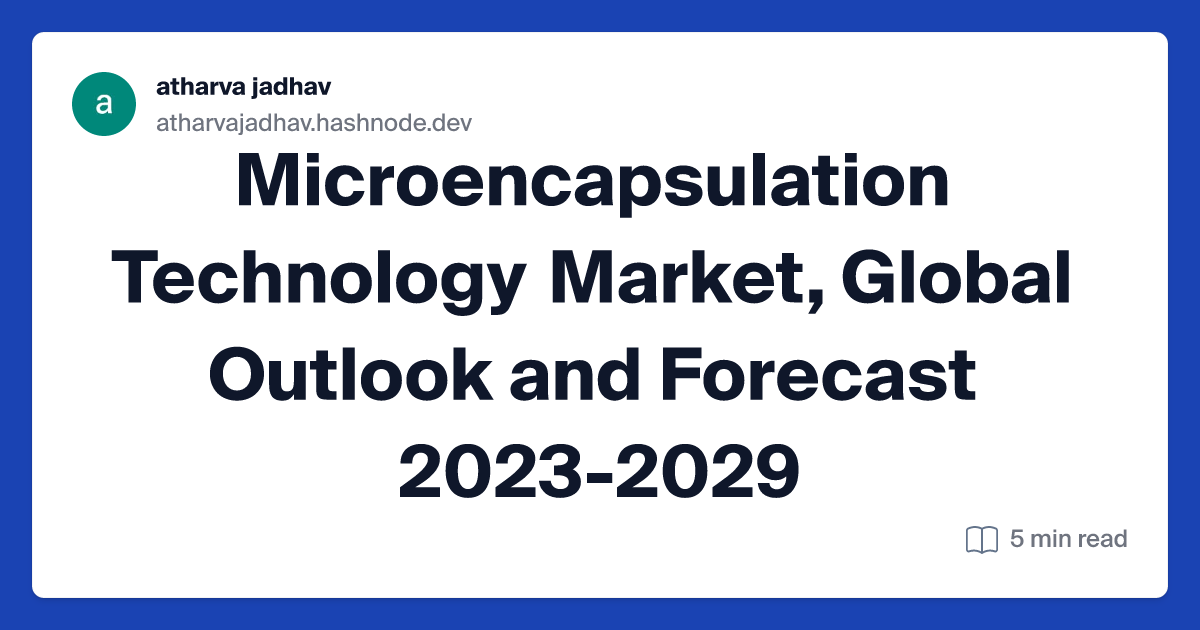 Microencapsulation Technology Market, Global Outlook and Forecast 2023-2029