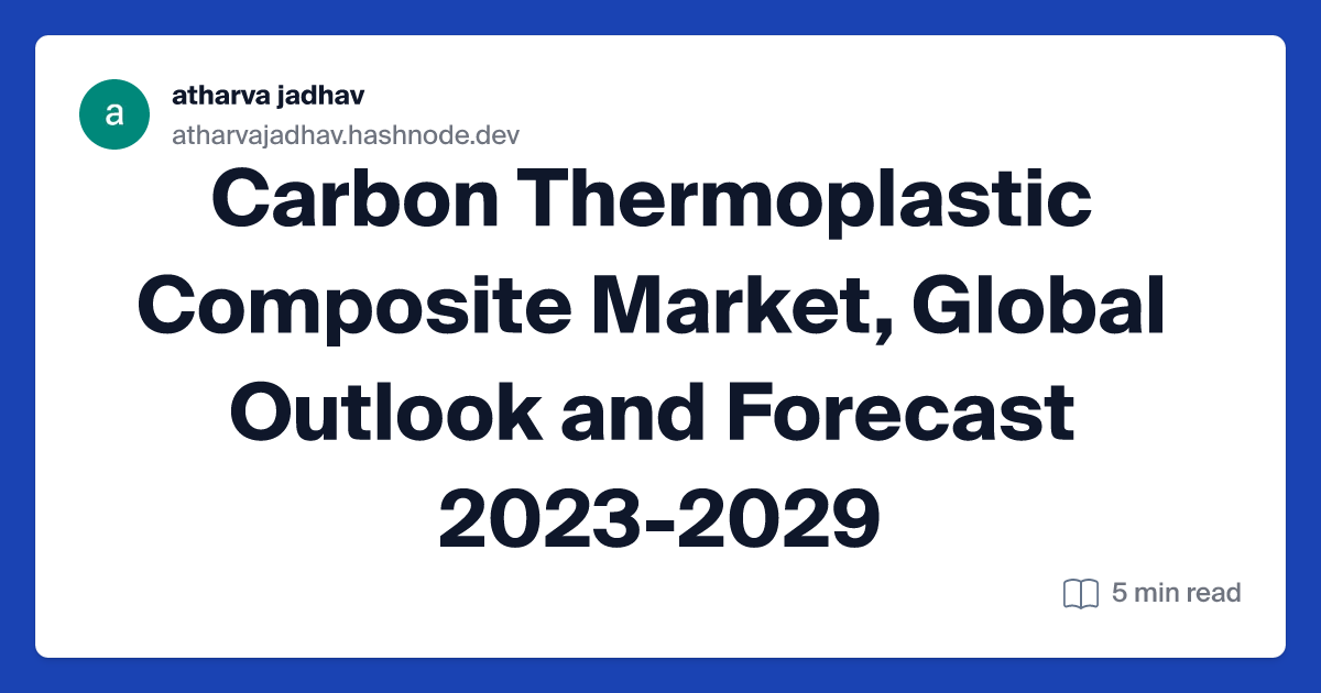 Carbon Thermoplastic Composite Market, Global Outlook and Forecast 2023-2029