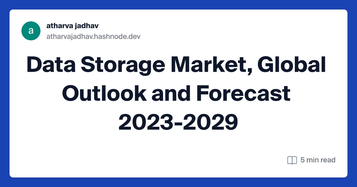 Data Storage Market, Global Outlook and Forecast 2023-2029