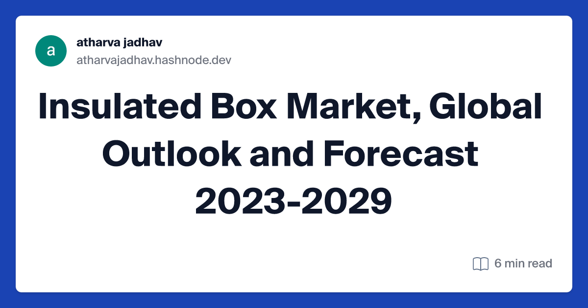 Insulated Box Market, Global Outlook and Forecast 2023-2029